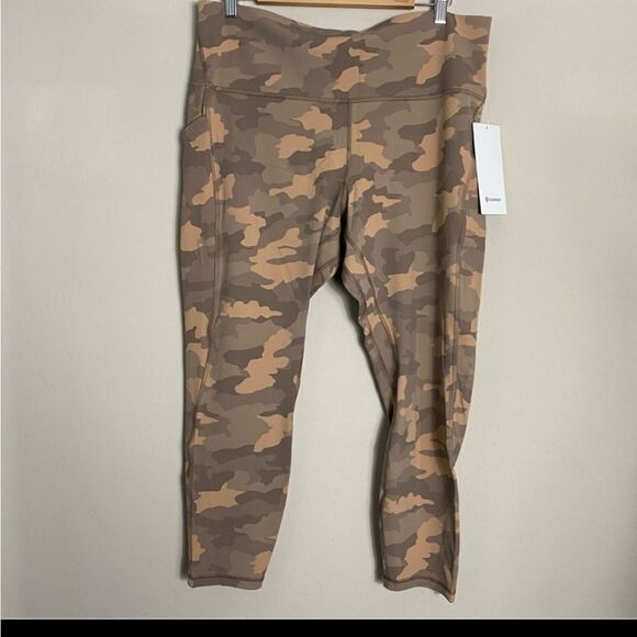 Nwt Lululemon Heritage Tan Camo Align HR Pant with Pockets Size 18 - Picture 7 of 10